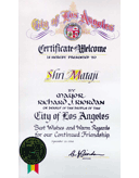 A Letter of the Mayor of Los Angeles
